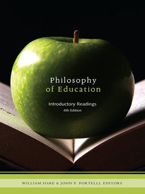 cover image of Philosophy of Education